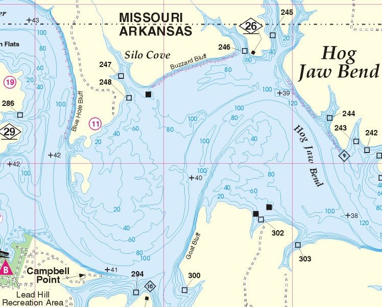Fishing Hot Spots Map Info