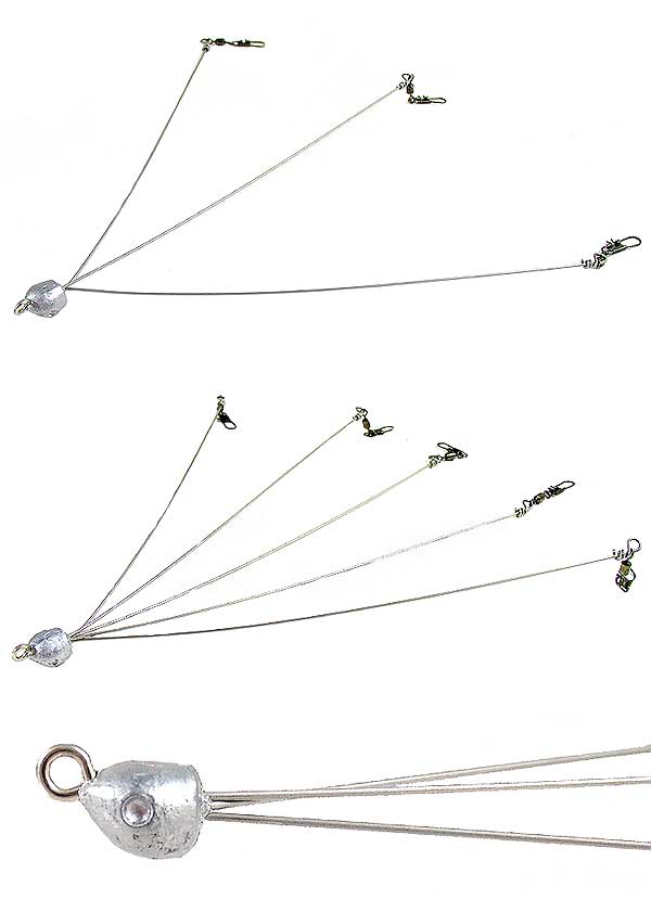 D&L Tackle The School Umbrella Rig Color Selections