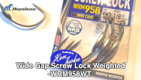 Hayabusa WRM958WT Wide Gap Screw Lock Weighted Hook Video