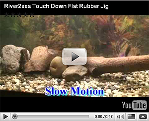 River2Sea Touch Down Lead Flat Rubber Jig  Video