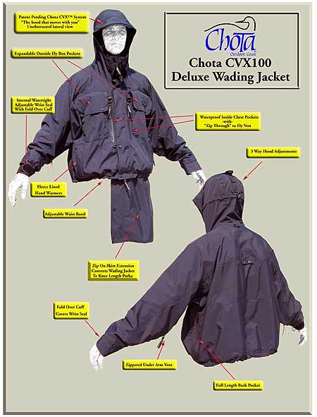 Chota's CVX 100 Deluxe Wading Jacket