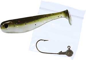 Big Joshy Swimbaits Minnow, Green Glow Perch