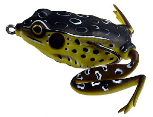 Lunkerhunt Lunker Frog - Topwater Lure - Leopard,2.25in,1/2oz,Soft  Baits,Fishing Lures