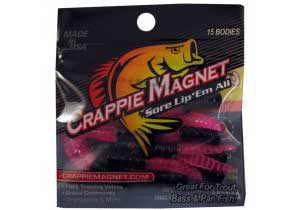 Leland Lures Crappie Magnets 2 packs 30 pc total midnight pink 