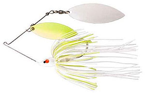 War Eagle Double Willow Painted Head Spinnerbait Cole Slaw / 3/8 oz