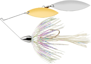 War Eagle Nickel Frame Double Willow Spinnerbait-Green Shad-3/8 oz