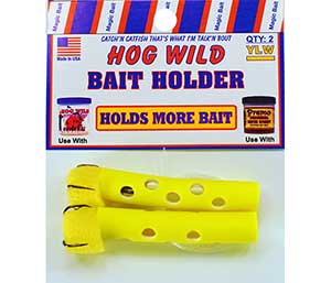 6 Hog Wild Fish Bait Magic Bait Holders Holds MORE 3 Packs Set of 2 each Yellow 