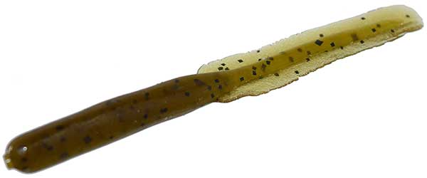 Zoom Salty Reaper Soft Plastic Baits - Green Pumpkin Color, 4 Inch, 20 Pack