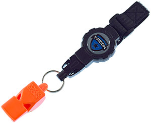 T-REIGN Retractable Gear Tether with FOX 40 Safety Whistle