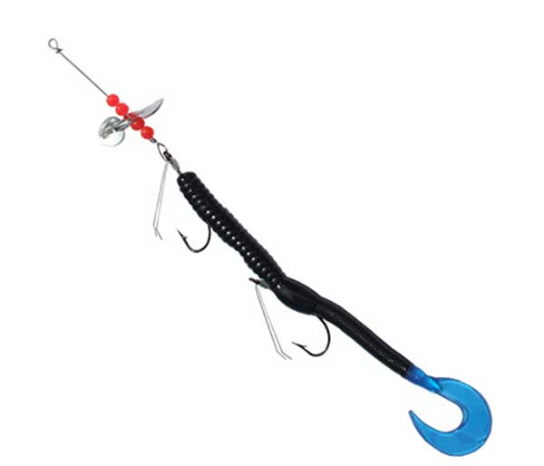 Creme Pre-Rigged Curltail Worm -  NOW IN STOCK