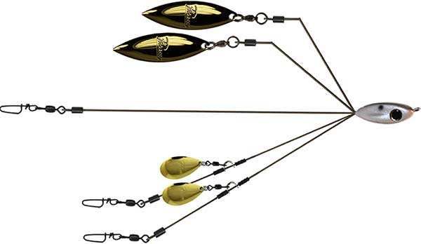 Picasso BFL Smackdown 4 Blade Junior Umbrella Rig - NOW AVAILABLE