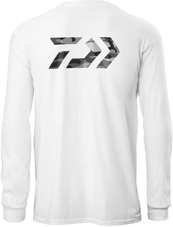 Daiwa D-Vec Gray Camo Print Long Sleeve T-Shirt - NEW IN APPAREL