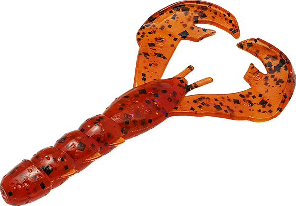 Strike King Rage Tail Baby Craw - FIRE CRAW