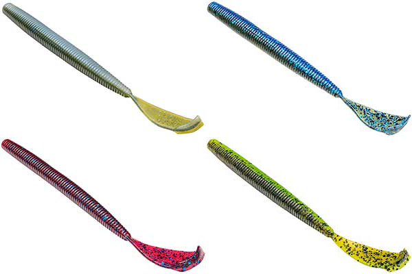 Strike King Rage Tail Cut-R Worm - NEW COLORS & SIZE