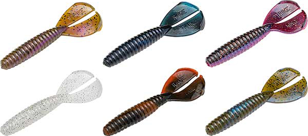 Strike King Rage Tail Twin Tail Menace Grub - NEW COLORS