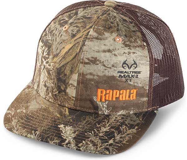 Rapala Trucker Cap - Realtree/Brown Mesh - NEW APPAREL