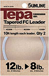 Tepa Tapered FC Leader Fluorocarbon Line Clear