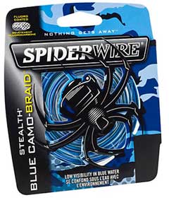 Spiderwire Stealth Blue Camo Braid