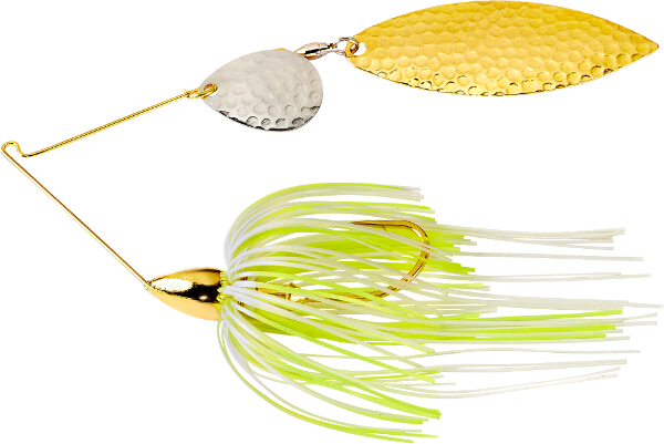 War Eagle Gold Frame Hammered Tandem Willow Spinnerbait - FULL SELECTION