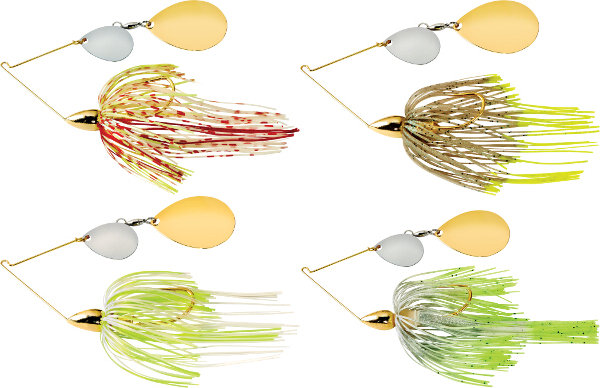 War Eagle Gold Frame Tandem Colorado Spinnerbait - MORE COLORS