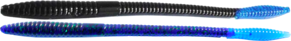 Zoom Bait - Special Run Color Black Blue Tail & Junebug Blue Tail