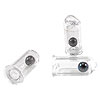 Pyrex Glass Flanged Tube Rattles