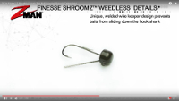 Z-Man Finesse ShroomZ Weedless Jighead Video