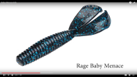 Strike King Rage Tail Twin Tail Baby Menace Grub Video