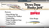 Rapala Down Deep Husky Jerk Video
