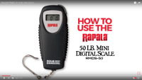 Rapala 50 Lb Mini Digital Scale Video